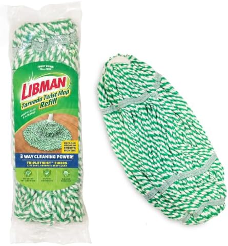 Libman Tornado Mop Refills, Self Wringing, Machine Washable, 4 Pack - Image 2