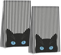 Jztco 2 Pcs Cat Kitchen Towels 24x14 Inch, Cats Gifts Reusable Hand Towels by Jztco
