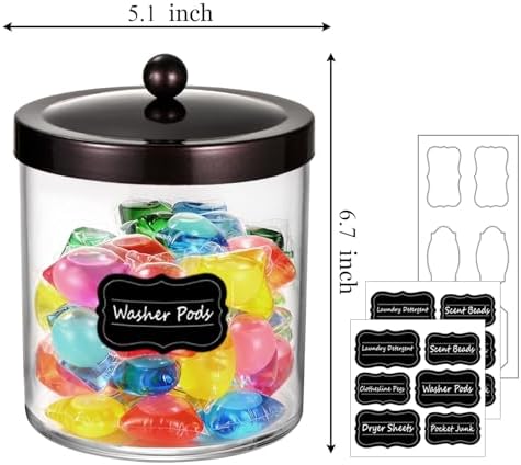 50 Oz Laundry Pods Container Clear - Image 2