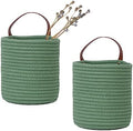 2 pcs Small Wall Hanging Storage Baskets, wall decor organizer, 6.3” × 7" by RUIZHIXUAN