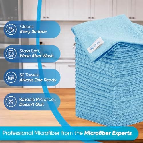 Microfiber Wholesale 16" x 16" All Purpose Towels - Image 2