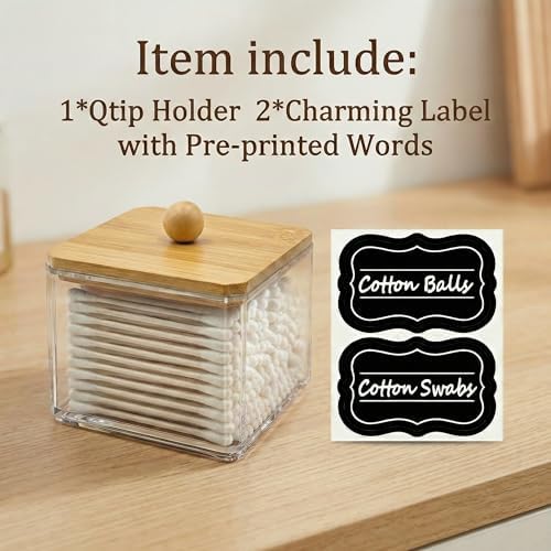 SheeChung Square Acrylic Qtip Holder - Image 2