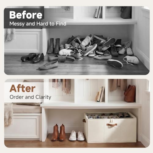 StorageWorks 24-Pair Large Closet Shoe Organizer, Adjustable Divider - Image 6
