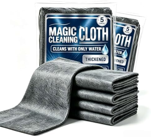 Genie Magic Cleaning Cloth, 10 Pack XXL Microfiber Cleaning Cloths by OYSMY-houseofselection