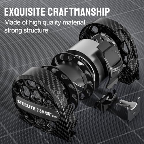 STEELITE Tape Measure 25'FT Stainless Steel Waterproof & Rustproof Retractable - Image 6