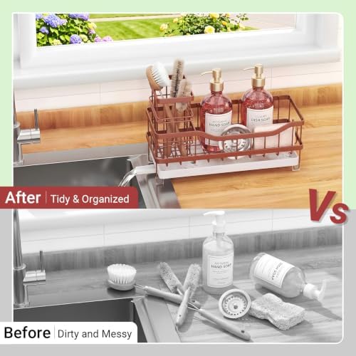Sink Caddy, Sponge Holder for Kitchen Sink - Image 3