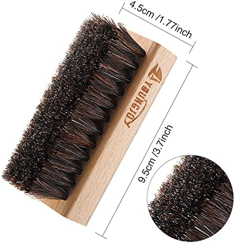 YoungJoy Sneaker Cleaning Brush Shoes Shine Dauber Nylon/Horsehair/Boar Cleaner - Image 2
