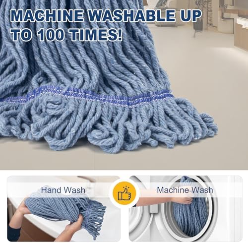 KeFanta 2 Pack Commercial Mop Heavy Duty Industrial Mops - Image 5