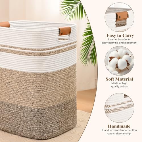 Laundry Hamper, 85L Tall Laundry Basket - Image 6
