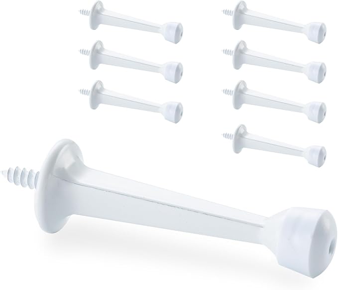 HOME MASTER HARDWARE 3" Heavy Duty Solid Door Stop, 8 Pack, Screw-In by HOME+MASTER+HARDWARE