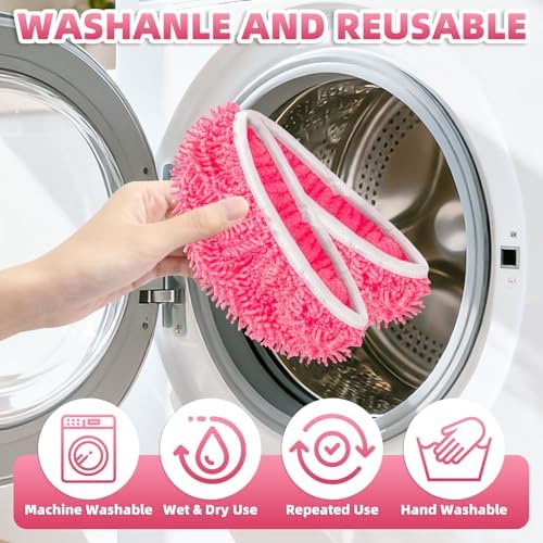 8 Pack Reusable Mop Pads for Swiffer, Microfiber Dry Sweeping Cloths - Image 6