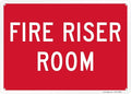 "Fire Riser Room" Sign By SmartSign | 10" x 14" Aluminum