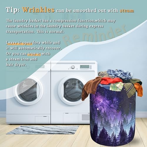 Galaxy Laundry Hamper Laundry Basket Oxford Cloth Hamper18.9x16.5Inch - Image 6