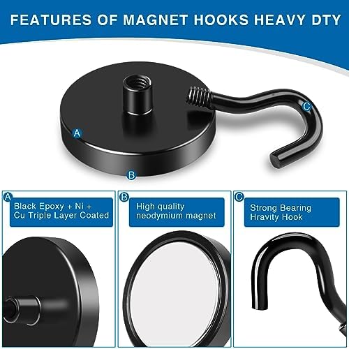 LOVIMAG Magnetic Hooks for Cruise Cabins, 6 Pack - Image 4