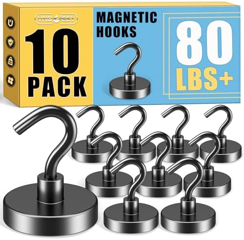 VNDUEEY Cruise Must Haves, 80 Lbs Strong Magnetic Hooks, Heavy Duty Earth by VNDUEEY