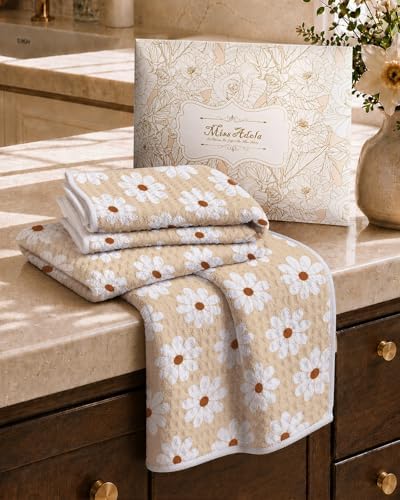 Miss Adola Reversible 3 Pack Microfiber Dish Cloths, Daisy Charm - Image 6