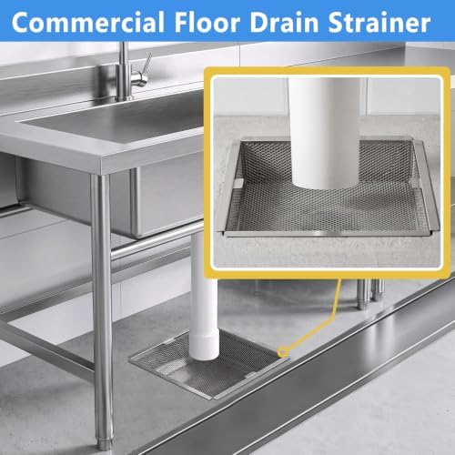 304 Stainless Steel Floor Sink Drain Cover – 8.5 Inch Heavy Duty Commercial - Image 2