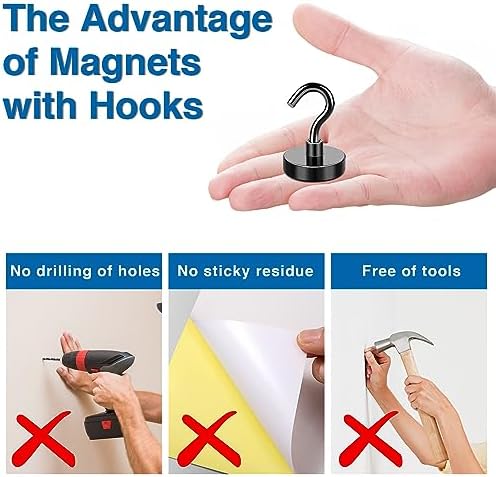LOVIMAG Magnetic Hooks for Cruise Cabins, 6 Pack - Image 5