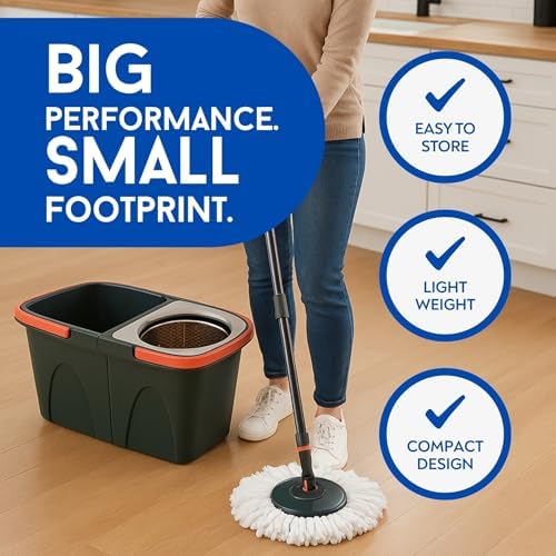 Easy Spin Microfiber Spin Mop and Bucket Set - Image 2