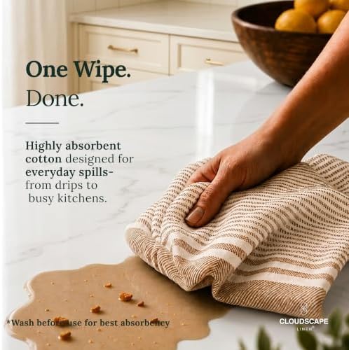 Cloud Scape Pack of 12 Kitchen Towels, Absorbent & Oversized - Image 2