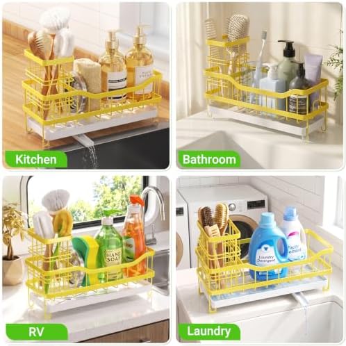 Sink Caddy, Sponge Holder for Kitchen Sink - Image 6