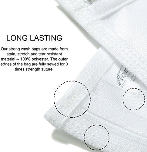TENRAI Delicates Laundry Bags, Bra Fine Mesh Wash Bag - Image 4