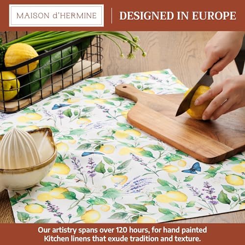 Maison d' Hermine Kitchen Towels Set of 2 Reusable 100% Cotton 27.50" x 20" - Image 3