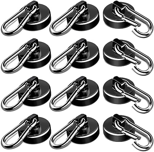 LOVIMAG Magnetic Hooks 70 LBS Strong Magnets Cruise 12Pack Magnet by LOVIMAG