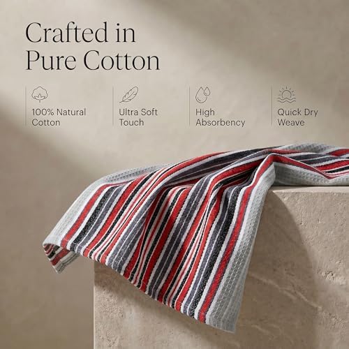 Urban Villa Kitchen Towels Cotton Dish Towels 20”x30” Grey - Image 4