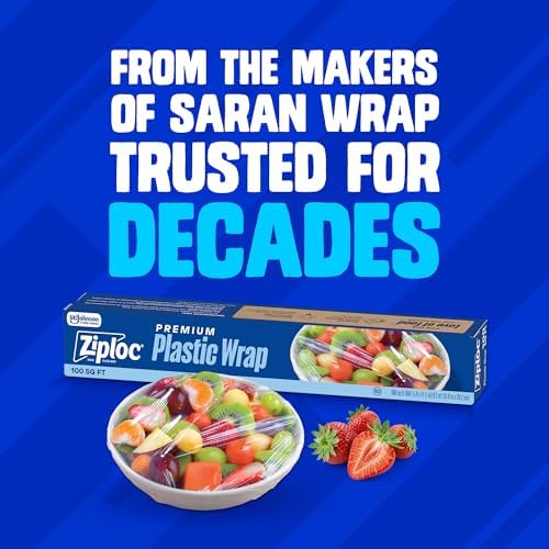 Ziploc Wrap, From Makers of Saran Wrap, Food Storage, Protects Food, Easy - Image 3