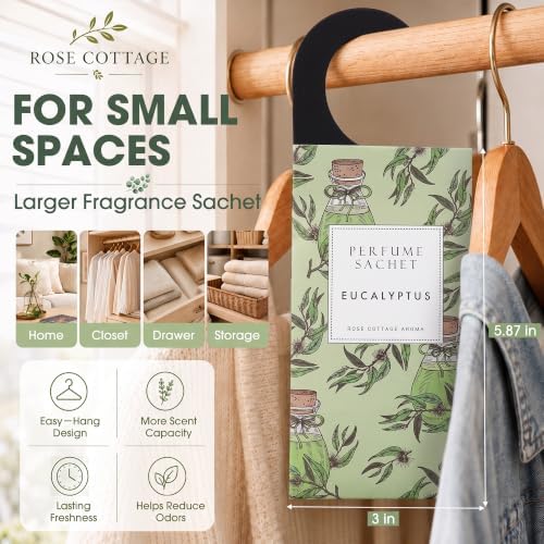 Large 12 Packs Eucalyptus Hanging Scented Sachets Long-Lasting Closet - Image 2