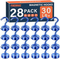 FINDMAG Magnetic Hooks for Cruise Cabins, 28 Pack, 30 LB+ by FINDMAG