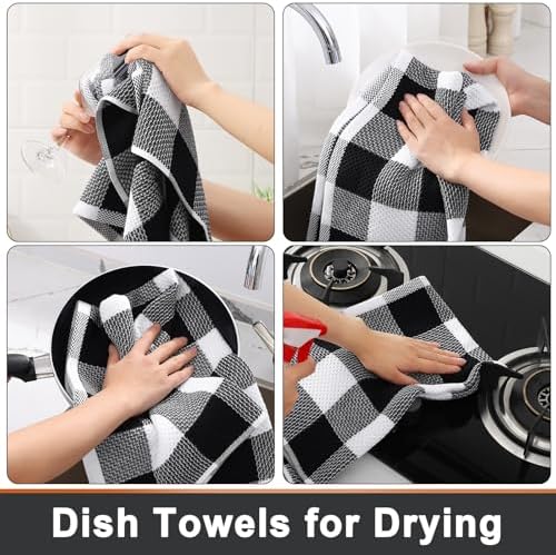 Mordimy Cotton Waffle Kitchen Towels, 4 Pack - Image 4