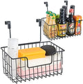 JUNCHU CHERRY Wire Hanging Storage Basket 2 Packs, Wall Mounted Kitchen by JUNCHUCHERRY