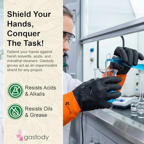 Gastody™ - Chemical Resistant Gloves, Heavy Duty Safety Work Gloves, Resist Acid - Image 2