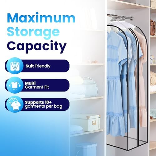 Handy Laundry Clear Garment Bags - Image 2