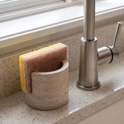 Natural Travertine Sponge Holder - Image 4