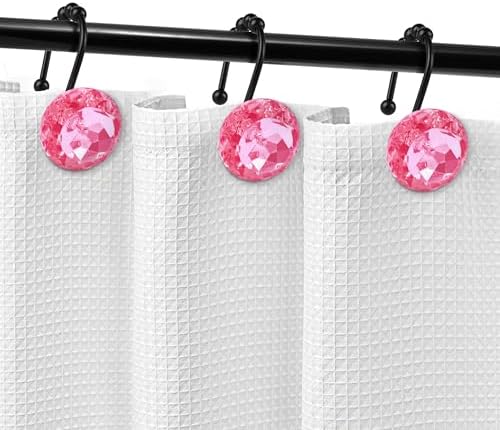 Sunlit Luxury Design Round Hot Pink Diamond Crystal Gem Bling - Image 5