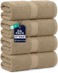 DAN RIVER 600 GSM Cotton Large Bath Towels Set of 4, 27 x 54 Inches by DanRiver