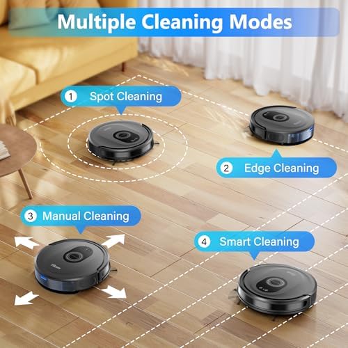 Tikom Robot Vacuum and Mop Combo, 5000Pa Robotic Vacuum Cleaner, 150 Min Max - Image 7