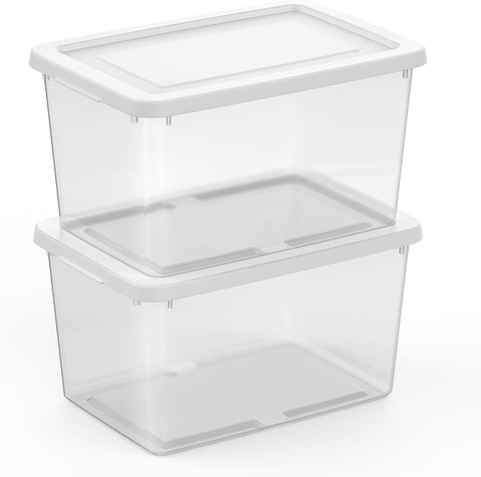 Sterilite Storage Box, Stackable Clear Plastic Bins, 20 Quart - Image 7