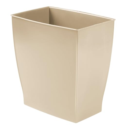 iDesign Small Plastic Bathroom Trash Can, - Image 8