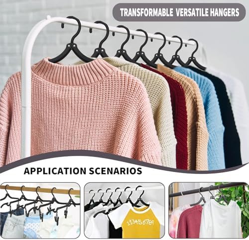12pcs Black Travel Hangers - Image 5
