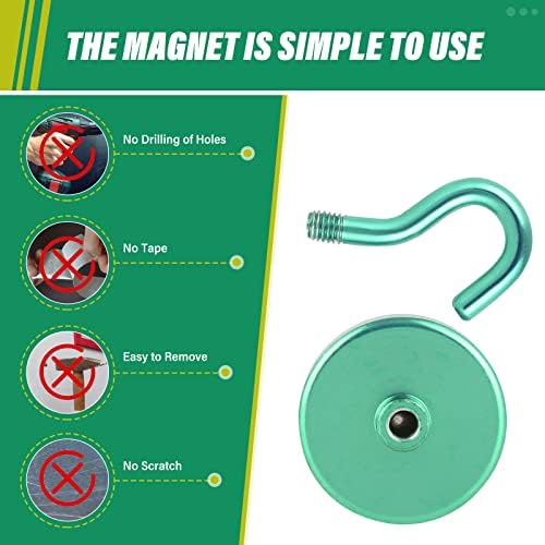 Neosmuk Magnetic Hooks for Cruise Cabins, 130lb Heavy Duty, 6 Pack - Image 5