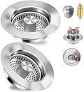 3 in 1 Kitchen Sink Drain Strainer, Pop up Sink Stopper Kitchen Drain, by XIAQILAUS