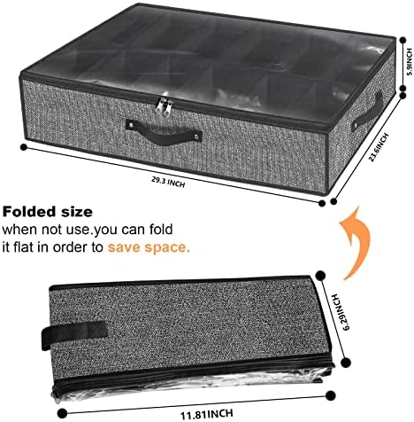 homyfort Under Bed Shoe Storage Organizer - Image 2