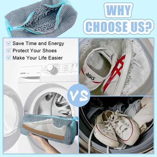 Shoe Washing Machine Bag, 2 Pack Shoe Laundry Bags - Image 6