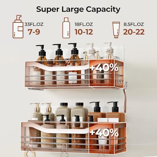 Orimade Shower Caddy Basket Soap Dish Holder Shelf - Image 6