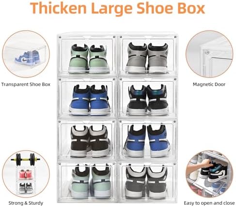 Shoe Organizer, Thicken & Sturdy Shoe Boxes - Image 4