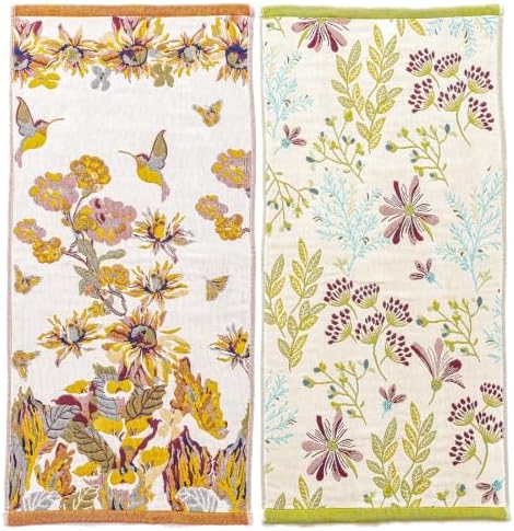 Set of 2 Floral Kitchen Towels for Drying Dishes Decor 15"x30" by STASOPTK